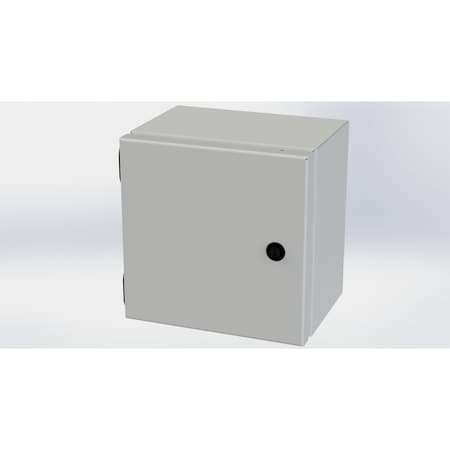 Saginaw Control & Engineering 1/4 Turn Latch Electrical Enclosures, 8 in H, 6 in D, 8 in W, NEMA 3R, 4, 12, 13, Carbon Steel SCE-8086ELJLG